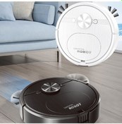 Resim Dancemonkey Otomatik Akıllı Süpürme Robotu Şarj Edilebilir Ev 3'ü 1 Arada Zemin Temizleyici Siyah, Akıllı Sensörler İle Hızlı Temizlik Siyah 