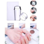 Resim Tırnak Baskı Aparatı Silikon Başlıklı Transfer French Baskı Aparatı 