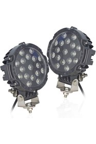 Resim AHMET OTOMOTİV (2 ADET) PROJEKTÖR LED LAMBA 7İNÇ 17LED 9V-30V 51W 