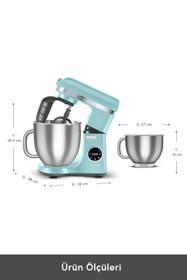 Resim Karaca Mastermaid Chef Ultra D2000W Dijital Ekranlı Hamur Yoğurma Makinesi Tiffany 7L 