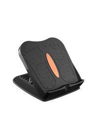 Resim Qingmipy Siyah Klipsli Egzersiz Pedalı - Bacak Germe, Yoga Ve Egzersiz İçin 300 Kg Yük Dayanımı, Katlanabilir Abs Malzeme 