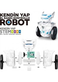 Resim Kendin Yap Stem V01 Montaj Robot Yerçekimi Sensörlü El Bandı Kumandalı Eğitici Oyuncak Robot 