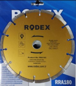 Resim Rodex Soketli Elmas Testere 180*22mm Rra180 