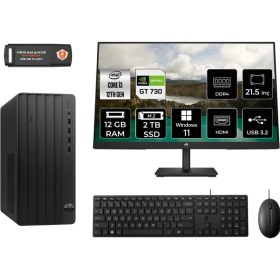 Resim Hp Pro Tower 290 G9 Intel Core I3 12100 12GB 2tb GT730/4GB 21.5" Fhd Monitör W11P 6D3A1EA Masaüstü Bilgisayar & Per4 USB Bellek 6D3A1EAMNT2409 
