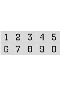 Resim Stencil Rakam Boyama Şablonu X028-sayı Rakam Yüksekliği 5 Cm 