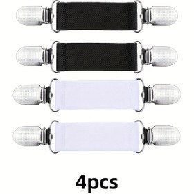 Resim 2 adet/4 adet Siyah ve Beyaz Elbise Klipsleri Mükemmel Uyum İçin Arka Klips Siyah Klips Kıyafet Klipsi, Kazak Klipsi, Şal Klipsi, Hırka Yaka Klipsi, Kadın Seyahat Şapka Klipsi, Siyah ve Beyaz Çok Yönlü 