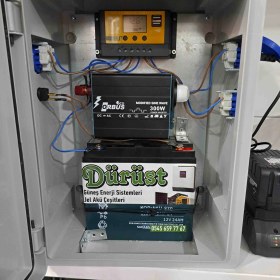 Resim Güneş Paneli Seti Aydınlatma Tv Telefon Şarj Paketi 300 Watt 