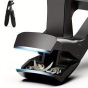 Resim Geniş Çene Açıklığı İçin Eğimli Büyük Ayak Tırnak Makası, Yakalayıcılı Sağlam Tırnak Makası, Kavisli Baş Paslanmaz Çelik Uzun Saplı Geniş Tutuşlu Manikür Pensesi Siyah 