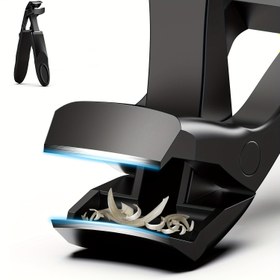 Resim Geniş Çene Açıklığı İçin Eğimli Büyük Ayak Tırnak Makası, Yakalayıcılı Sağlam Tırnak Makası, Kavisli Baş Paslanmaz Çelik Uzun Saplı Geniş Tutuşlu Manikür Pensesi Siyah 