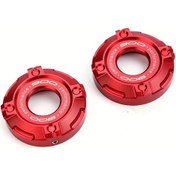 Resim Gateesat Kawasaki Z900 Z650 Rs 2017-2025 Kırmızı Alüminyum Ön Fork Koruyucu 