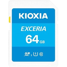 Resim Kioxia LNEX1L064GG4 64 GB Exceria SDHC UHS-1 C10 Hafıza Kartı 