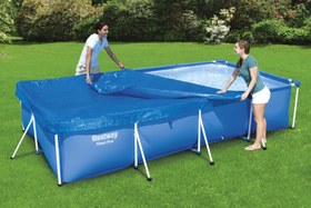 Resim Bestway® 58107 Dikdörtgen Havuz Örtüsü - 4,00 m x 2,11 m Yerüstü Havuzlar için 