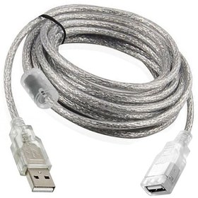 Resim Usb 2.0 dişi erkek uzatma kablosu şeffaf 7m usb uzatma kablosu 