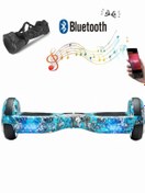 Resim CityMate Elektrikli Kaykay Hoverboard Bluetooth Hoparlörlü 6.5 İnç Grafiti D20 - Çanta Hediye 