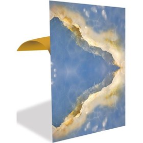 Resim Tink Kendinden Yapışkanlı Mavi Mermer Desenli Pvc Panel 41x62 Cm 