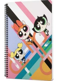 Resim Mabbels The Powerpuff Girls Spiralli Not Defteri Pembe 80 Yaprak Çizgili 17x24cm Dft-388470 