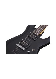 Resim Schecter C-6 Deluxe Elektro Gitar Satin Black 