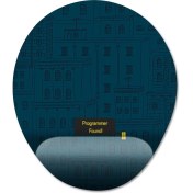 Resim Pixxa Programcı / Coder Bilek Destekli Mousepad Model - 2 Oval 