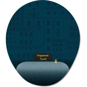Resim Pixxa Programcı / Coder Bilek Destekli Mousepad Model - 2 Oval 