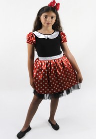 Resim Kız Çocuk Minnie Mouse Kostüm Kız Çocuk Minnie Mouse Elbise Doğum Günü Parti Elbisesi 