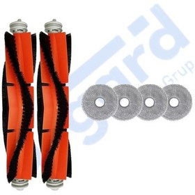 Resim Dreame L10 S Pro, L10s Pro Gen 2, L10s Plus Uyumlu 2 Ana Fırça 4 Mop Pkt-iasgf0000291 