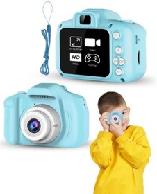 Resim DEMPOWER Mini Dijital Fotoğraf Makinesi 1080p Hd Mavi 