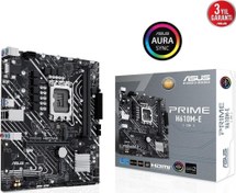 Resim PRIME H610M-E-CSM DDR5 DP HDMI VGA 2XM2 USB 3.2 RGB MATX 1700P Asus