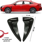 Resim Point Alpina Çamurluk Ventil Piano Black Esnek Üniversal 2 Adet 