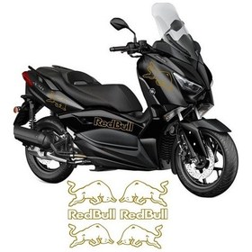 Resim Yamaha Xmax Redbull Sticker.Altın Renk.Gold Renk 