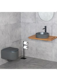 Resim Lena E-W1001MF Tezgahüstü Lavabo Füme 