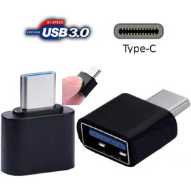Resim USB 3.1 Type-C to USB 3.0 OTG Çevirici Dönüştürücü Adaptör Siyah 