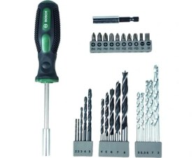 Resim Professional Accessories - 27 Parça Tornavidalı Vidalama ve Matkap Ucu Seti, Gümüş 