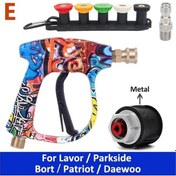 Resim Topnotch Lavor Parkside Daewoo 1/4 Quick Connect 150 Bar Kar Köpüğü Tabancası 