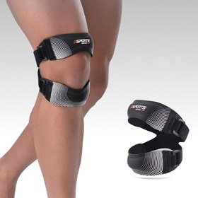 Resim 1 adet Ayarlanabilir Diz Destek Kolluğu Çift Silikon Patella Stabilizatörü ile - Nefes Alabilir, Kaymaz ve Konforlu Tasarım, 44.91-81.65KG Ağırlık Aralığı için 