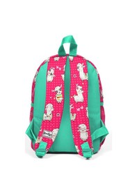 Resim Coral High Kids Neon Mercan Alpaka Desenli İki Bölmeli Yuva Sırt Çantası 