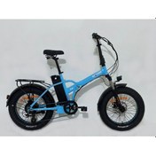 Resim Roxform R-200 Elektrikli Katlanabilir Bisiklet 10ah Shimano Altus 20 İnç Şehir Bisikleti Açık Mavi 