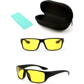 Resim MasterCar Anti Far Gece Görüş Gözlüğü Sarı Lens Parlama Azaltma Özelliği ile 