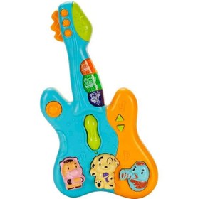 Resim Minibo Sesli Ve Işıklı Hayvan Figürlü Gitar 