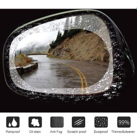 Resim Anti Fog Film-Yağmur Su Engelleyen Ayna Filmi 15 Cm X 10 Cm 1 Set 