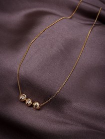 Resim Süspüs Accessories 3 Renkli Gold Dorika Kolye 