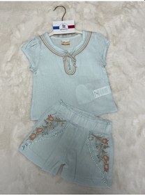 Resim Müslin Şortlu Kısakollu Takım Mint 