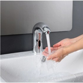 Resim Emr Fotoselli Lavabo Bataryası Tek Su Girişli Elektrikli 