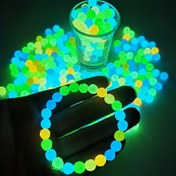 Resim 200 adet 6mm Karanlıkta Parlayan Çok Renkli Boncuklar DIY Takı Yapımı, Bilezikler, Kolyeler, Noel Süslemeleri & El Sanatları Malzemeleri için - Çeşitli Renkler, Yüksek Kaliteli Dayanıklı Malzeme, Takı Yapımı İçin Boncuklar, Canlı Boncuk Tasarımlar, Parlak Boncuk Yüzeyi 