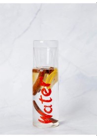Resim Water Borosilikat Bardaklı Cam Baş Ucu Sürahisi 650 Ml - Kırmızı 