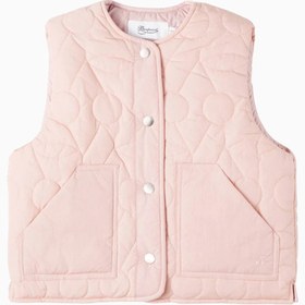 Resim Jilian Kapitone Kız Çocuk Yelek Kiraz Detaylı Lüks Tasarım - Pembe / Y 12 