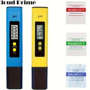 Resim Cloud Prime Taşınabilir PH Test Cihazı - %0.01 Doğruluk, Arka Aydınlatmalı LCD Ekranlı Dijital PH Değeri Test Kalemi, 0-14 pH Aralığı, Pil ile Çalışır, Su Kalitesi Testi için İdeal 