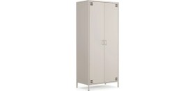 Resim Furni 24 Pera Metal Elbise Dolabı, Soyunma Dolabı, Iki Kapılı, 80,50 x 50 x 189,50 cm 