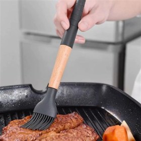 Resim Çılgıntrend Silikon Bambu Saplı Siyah Fırça 