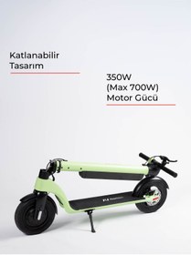 Resim PiranTech X8 Elektrikli Scooter - Max 700 W - Çıkartılabilir Batarya Özellikli Scooter 