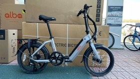 Resim Alba Fold X Elektrikli Bisiklet 12.8Ah Batarya Lcd Ekran Hidrolik Disk (Hemen Teslim) Gümüş(100.YIL MAĞAZADA) 